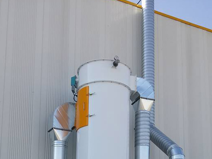 Endüstriyel siklon filtreleme ve toz toplama ünitesi kurulumu Konya.